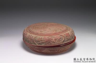 图片[2]-Carved lacquer box with figures, Qing dynasty, Qianlong reign (1736-1795)-China Archive